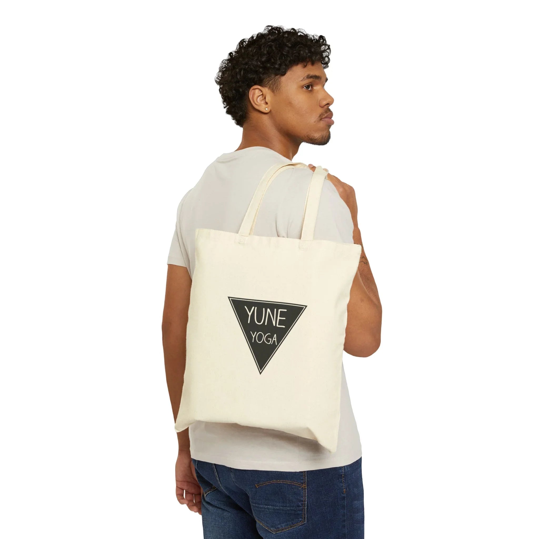 Yune Yoga Organic Canvas Tote Bag – Eco-Friendly, Durable & Stylish Yoga Mat Carrier