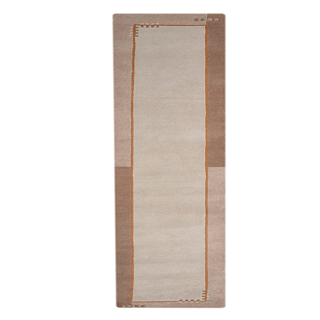 Rugsotic Carpets Hand Knotted Tibbati Wool Runner Area Rug Contemporary