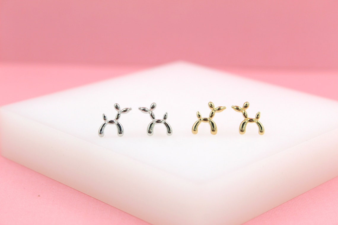 18K Gold Filled Animal Balloon Stud Earrings