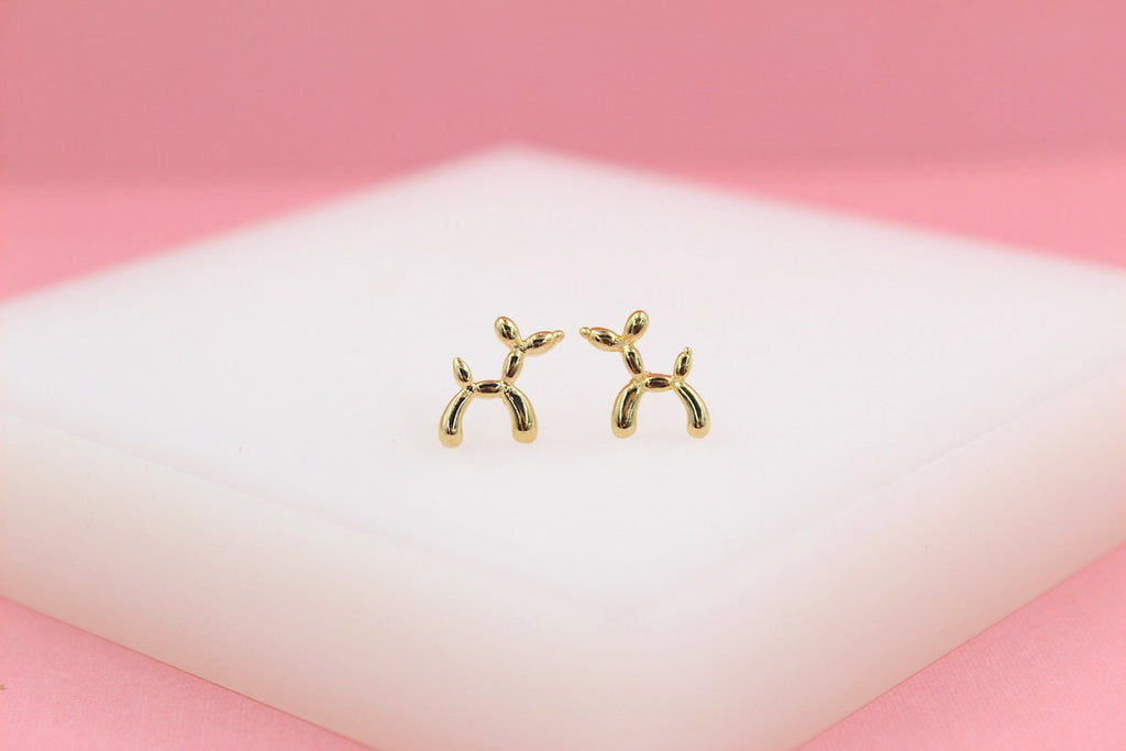 18K Gold Filled Animal Balloon Stud Earrings