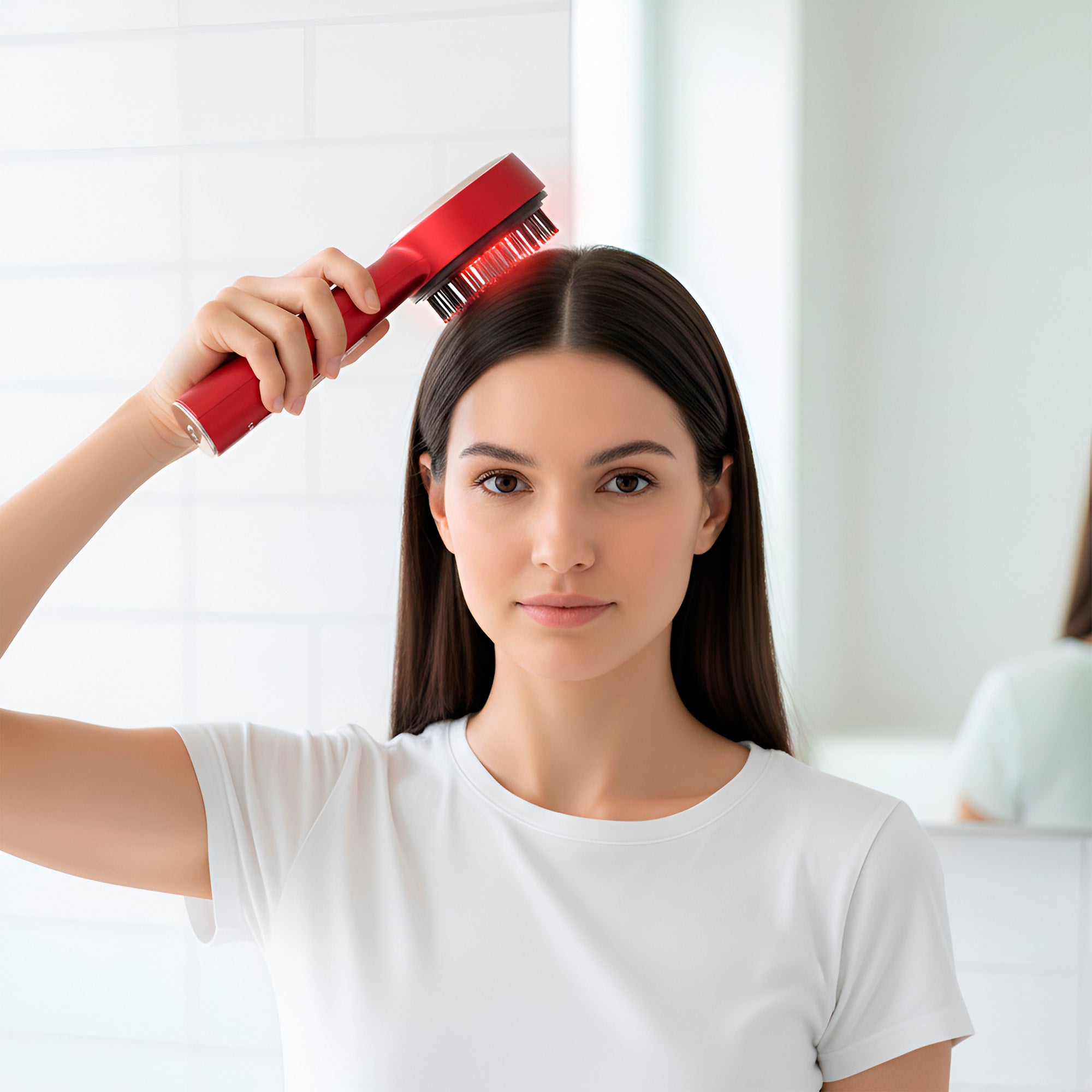 The Ultimate Hair & Beauty Wellness Bundle: LED Therapy Brush, Castor Oil, & Sweet Almond Oil