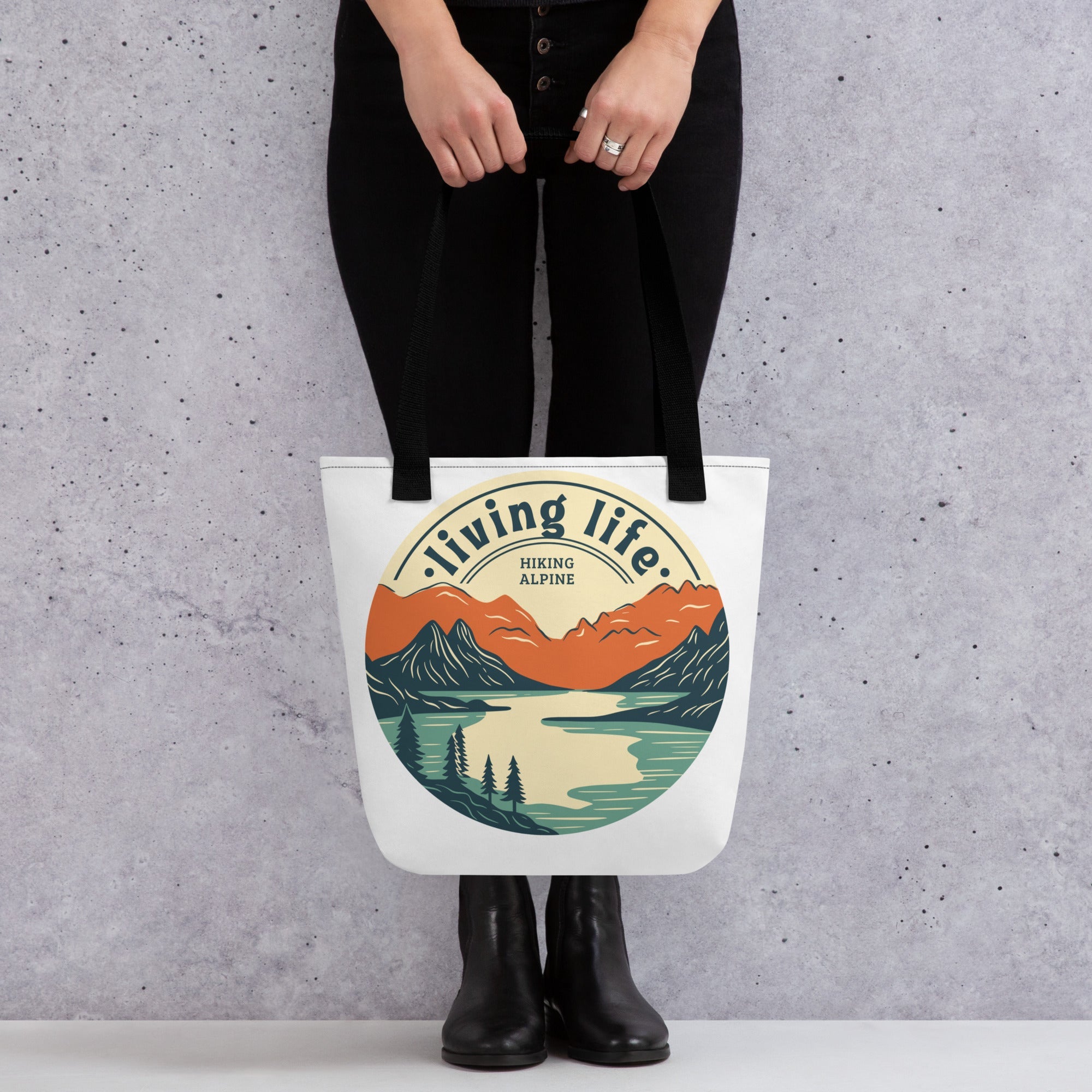 Hiking Alpine Outdoors Tote Bag