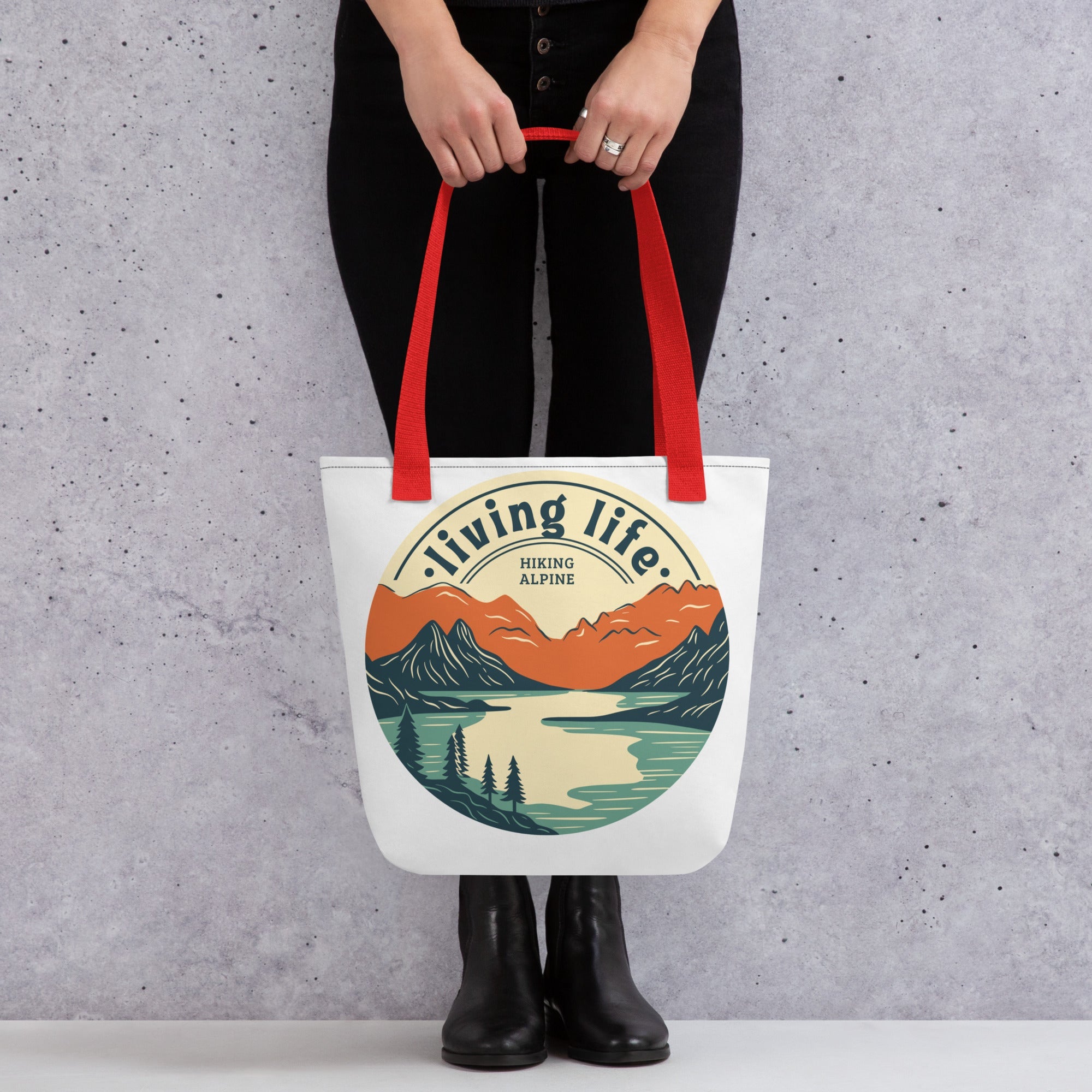 Hiking Alpine Outdoors Tote Bag