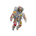 ColorFlow | Urban Graffiti Skull Astronaut Sticker | Bold Space Streetwear Vinyl Decal for Rebels