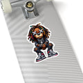 ColorFlow | Multicolor Dread Bear Vinyl Sticker | Urban Streetwear Gamer Sticker | Waterproof Glossy or Matte